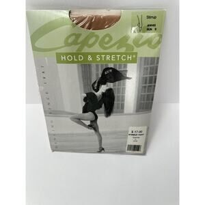 Women's Tights Size Small Capezio Hold and Stretch Stirrup Suntan N145